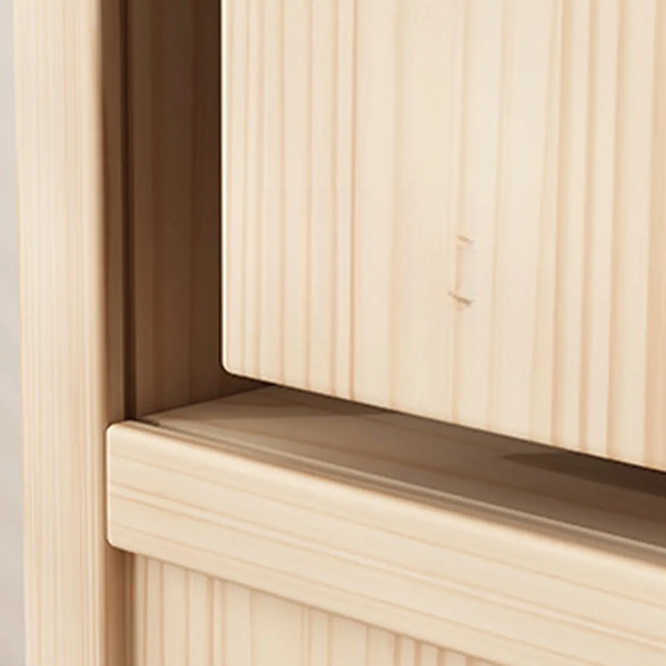 Natural Pine Vertical 6-Tier Barrister Closed Back Bookcase Image - 7 | homeyfad