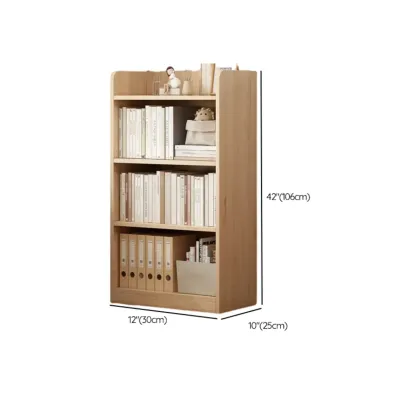 Natural Pine Vertical 6-Tier Barrister Closed Back Bookcase Image - 23