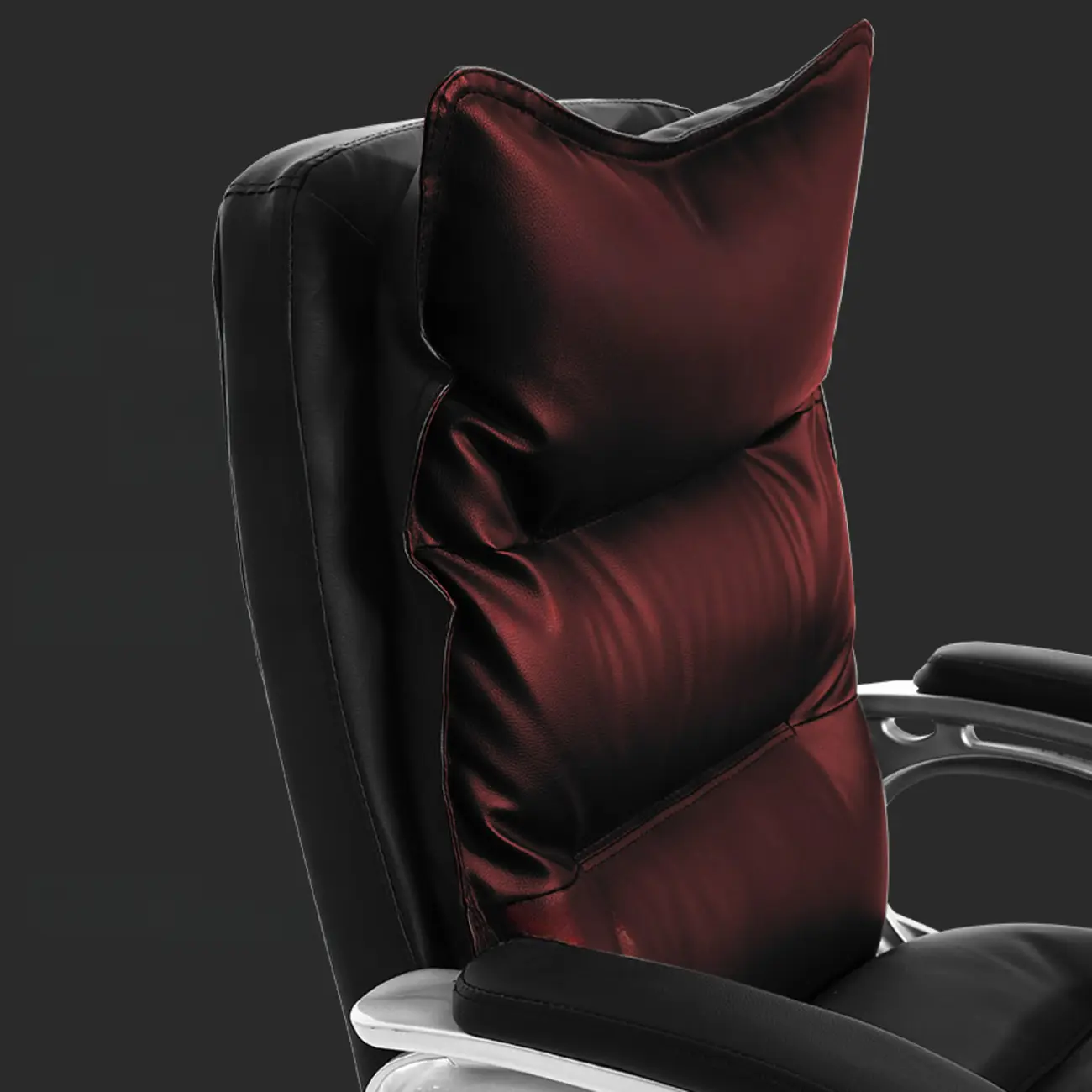 Elegant Brown Leather Reclining Executive Office Chair Image - 11 | homeyfad