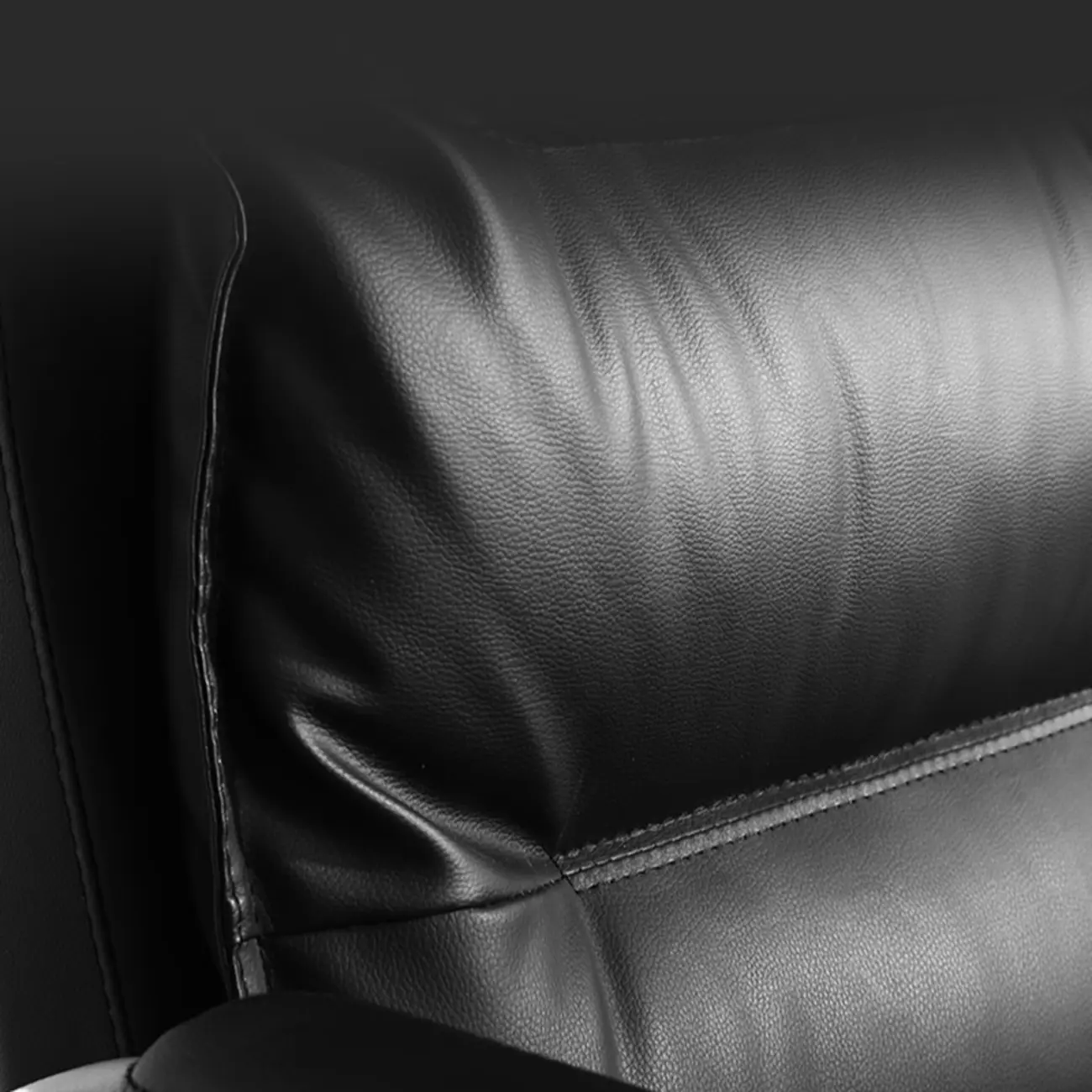 Elegant Brown Leather Reclining Executive Office Chair Image - 12 | homeyfad