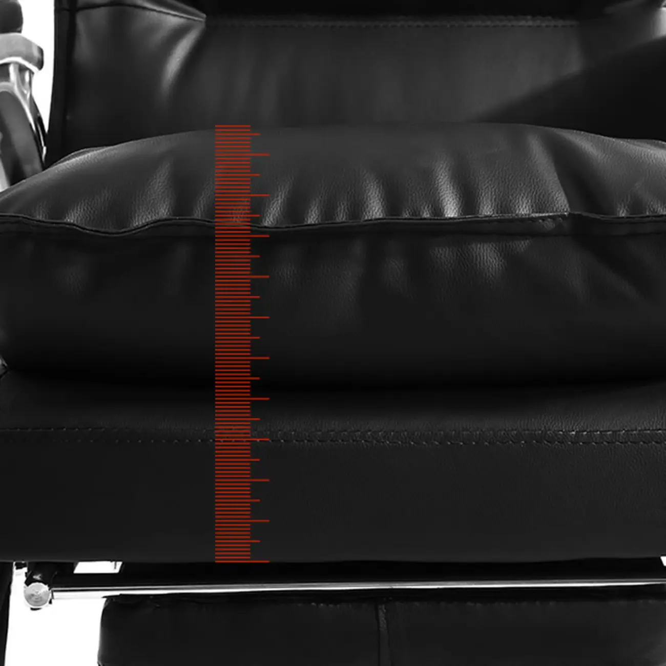 Elegant Brown Leather Reclining Executive Office Chair Image - 13 | homeyfad