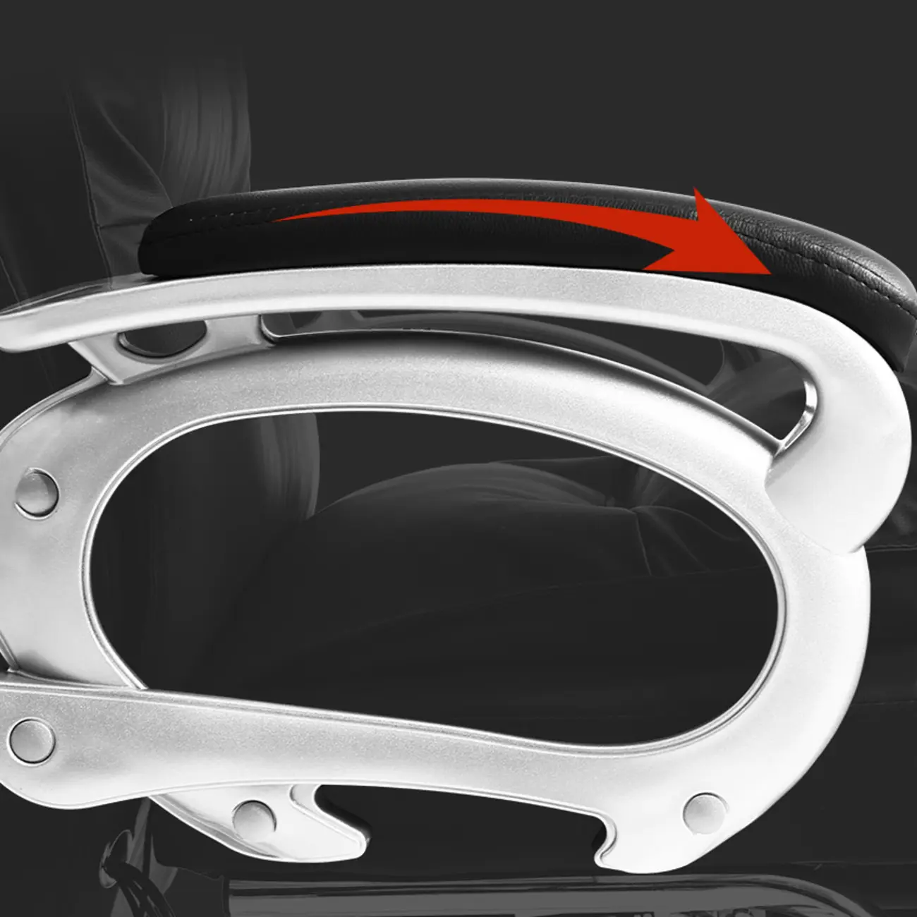 Elegant Brown Leather Reclining Executive Office Chair Image - 14 | homeyfad