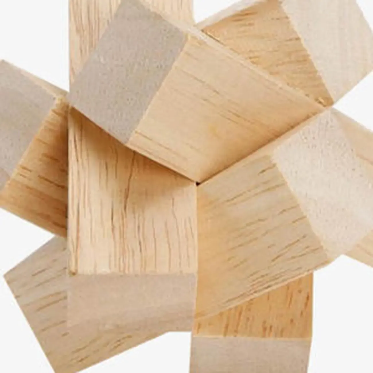 Scandinavian Rubberwood Nightstand with Drawers Image - 13