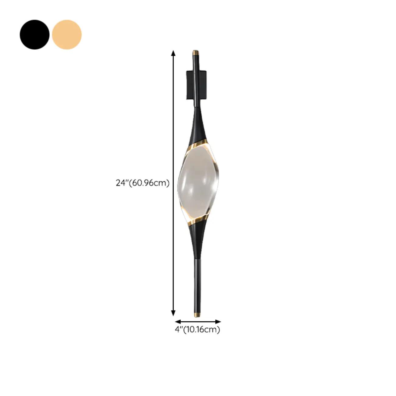 Elegant Gilded Glass and Crystal Ambient Wall Sconce Image - 20 | homeyfad