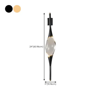 Elegant Gilded Glass and Crystal Ambient Wall Sconce Image - 20