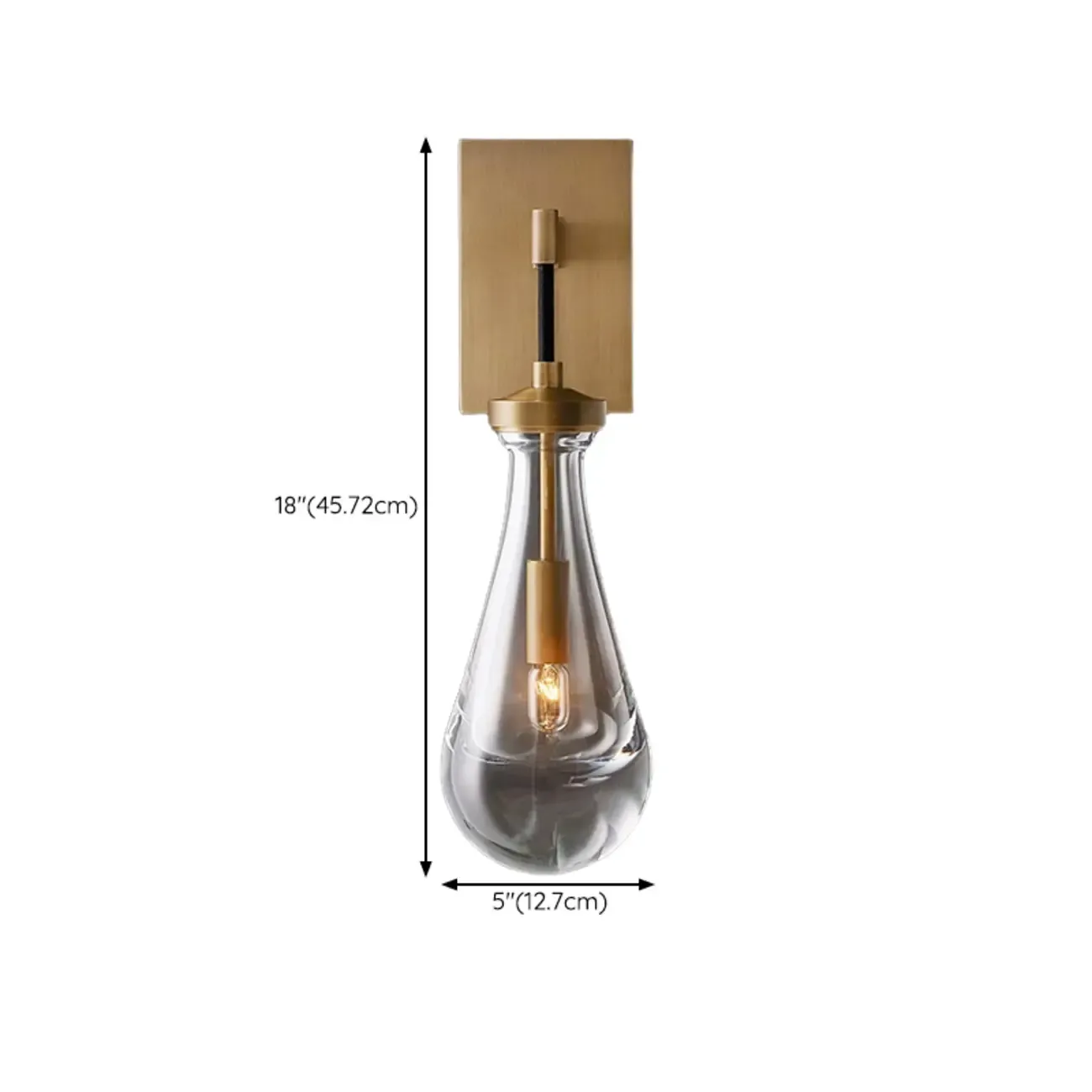 Elegant Gilded Glass and Crystal Ambient Wall Sconce Image - 21
