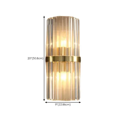 Elegant Gilded Glass and Crystal Ambient Wall Sconce Image - 22