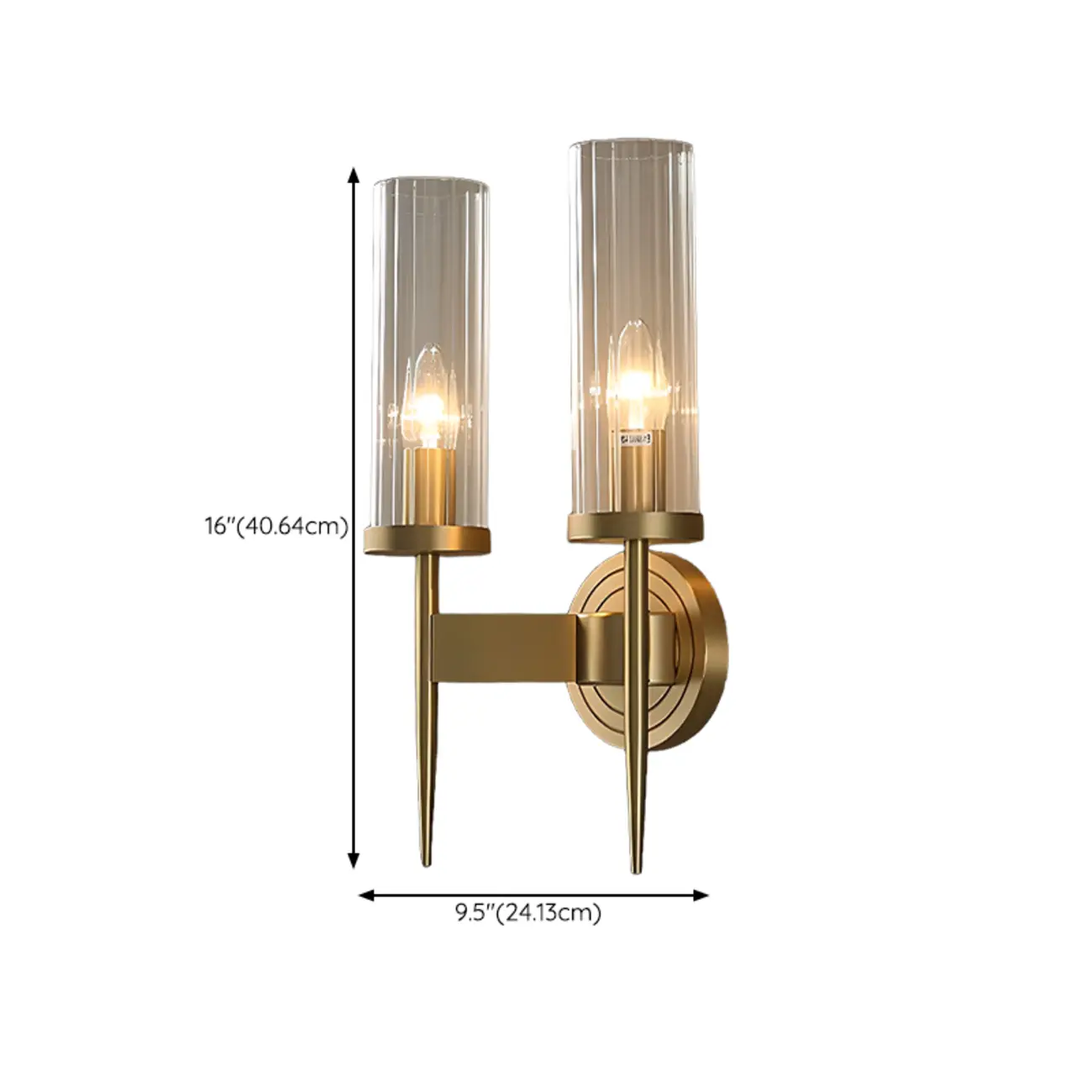 Elegant Gilded Glass and Crystal Ambient Wall Sconce Image - 23 | homeyfad