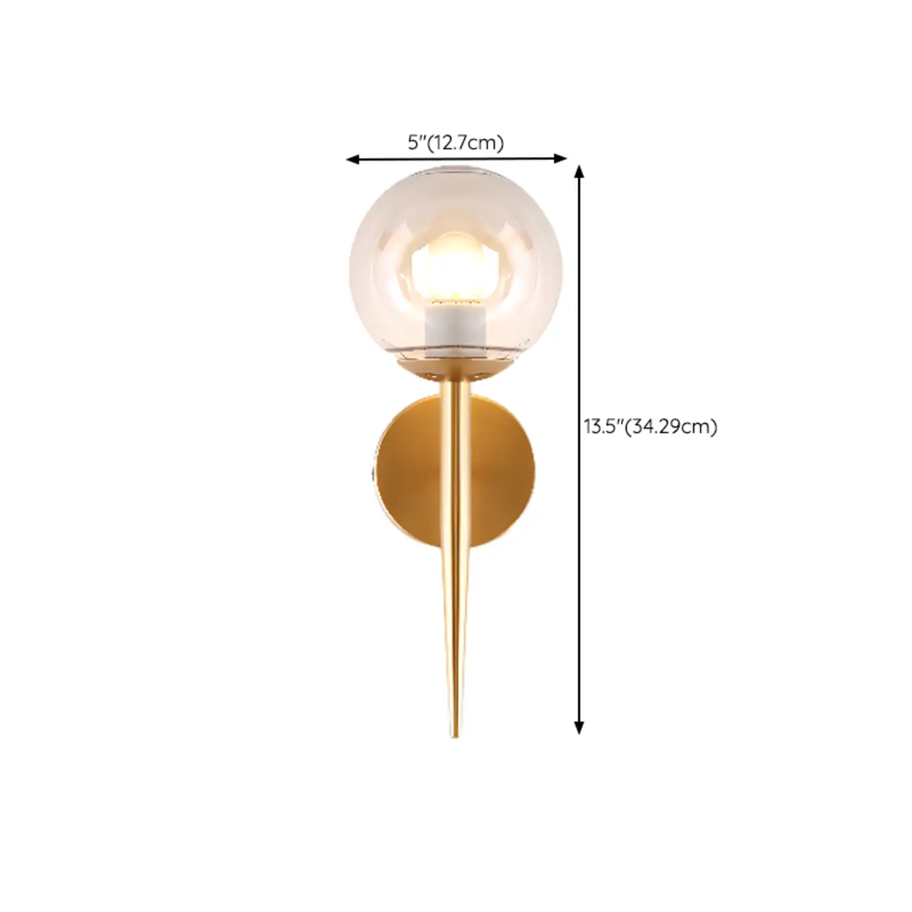 Modern Geometric Wall Light with Glass Shade Image - 13 | homeyfad