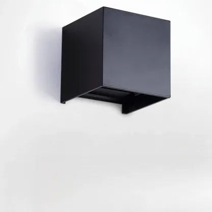 Minimalist Aluminum Cube Solid Color Adjustable Wall Sconce Image - 14