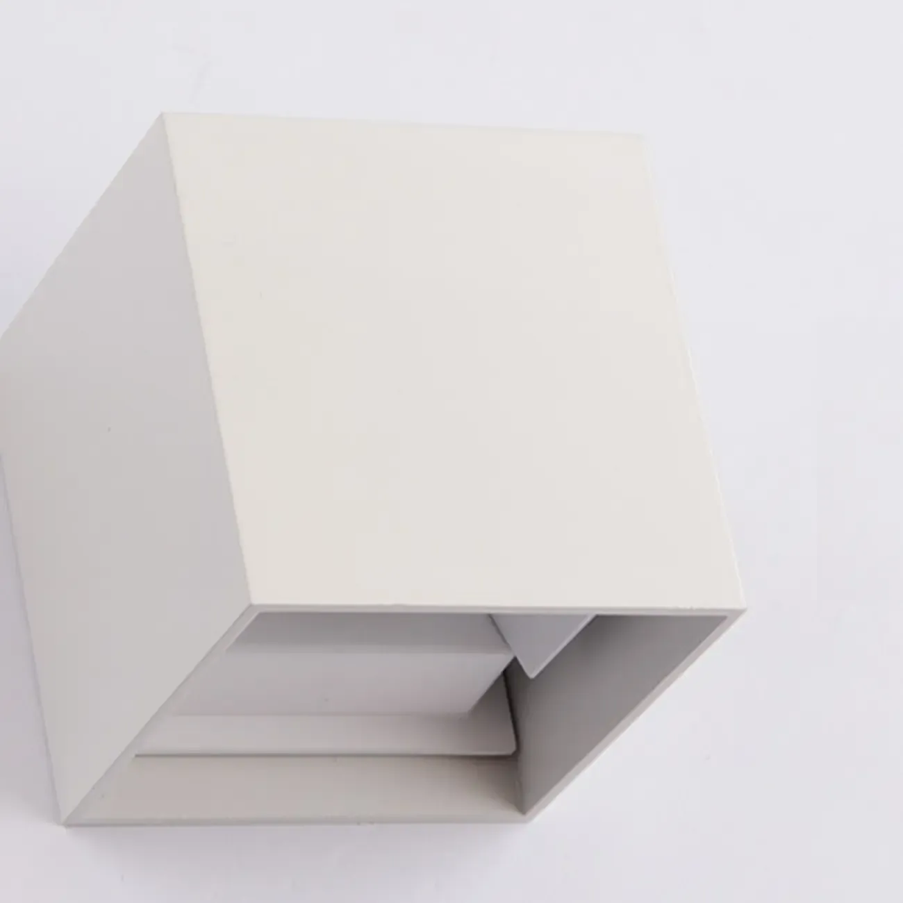 Minimalist Aluminum Cube Solid Color Adjustable Wall Sconce Image - 15