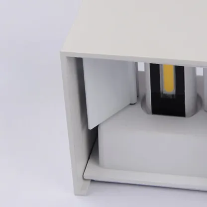 Minimalist Aluminum Cube Solid Color Adjustable Wall Sconce Image - 16