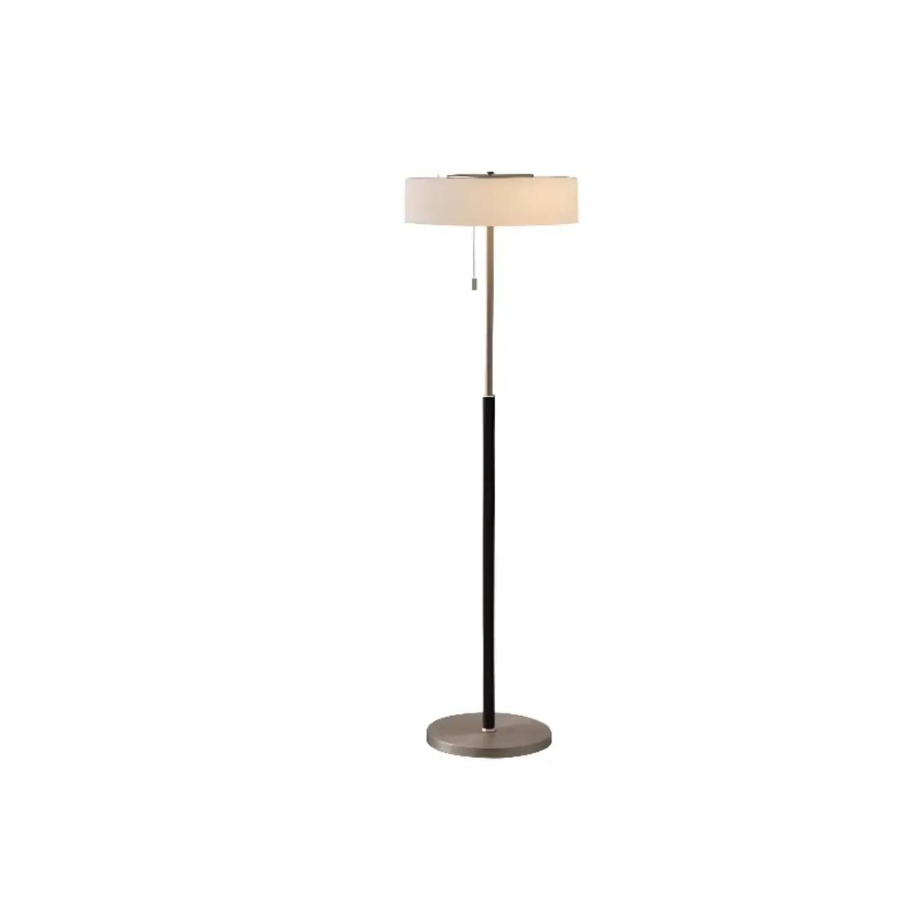 Modern LED Silver Minimalist Floor Lamp for Living Room Image - 3