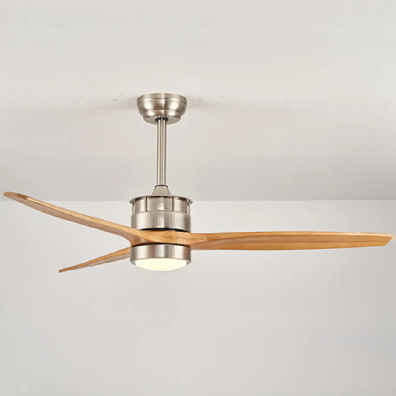 Classic 52-Inch Solid Wood Ceiling Fan with LED Light  Image - 2 | homeyfad