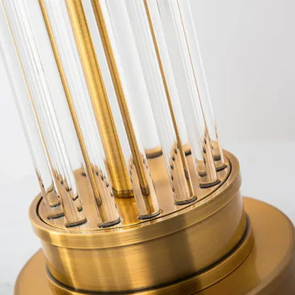 Modern Gold Metal Fabric LED Table Lamp for Bedroom  Image - 9