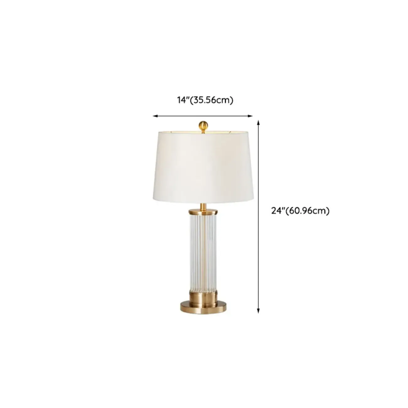 Modern Gold Metal Fabric LED Table Lamp for Bedroom  Image - 13
