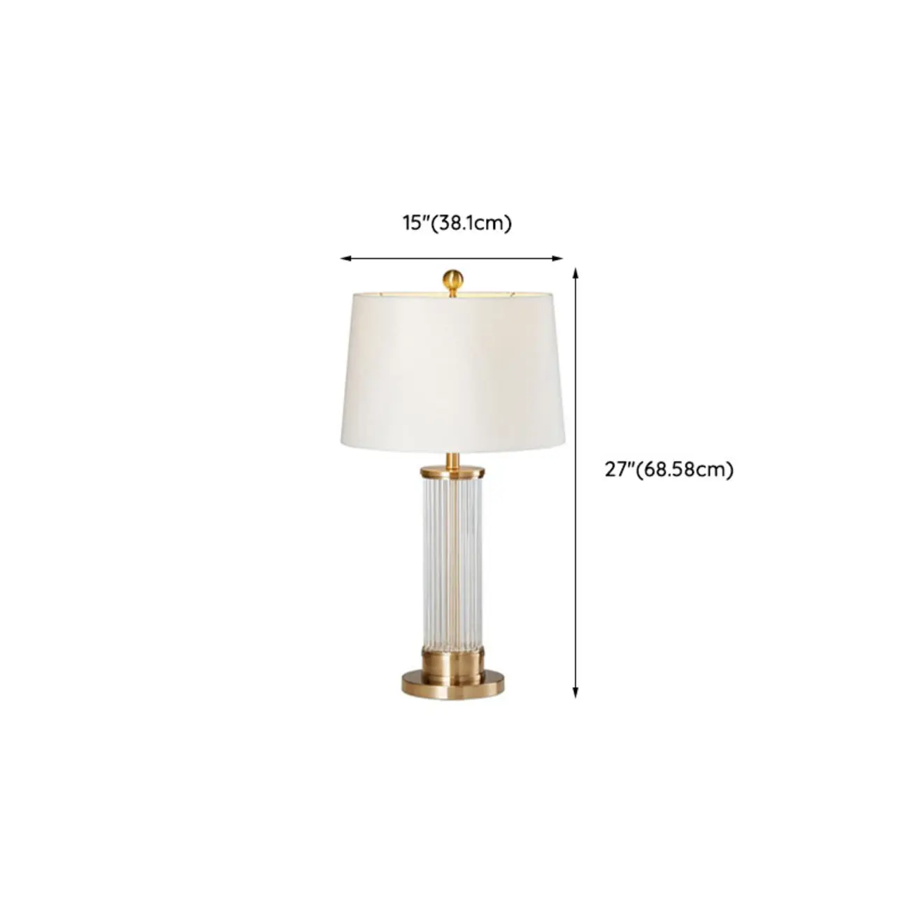 Modern Gold Metal Fabric LED Table Lamp for Bedroom  Image - 14 | homeyfad