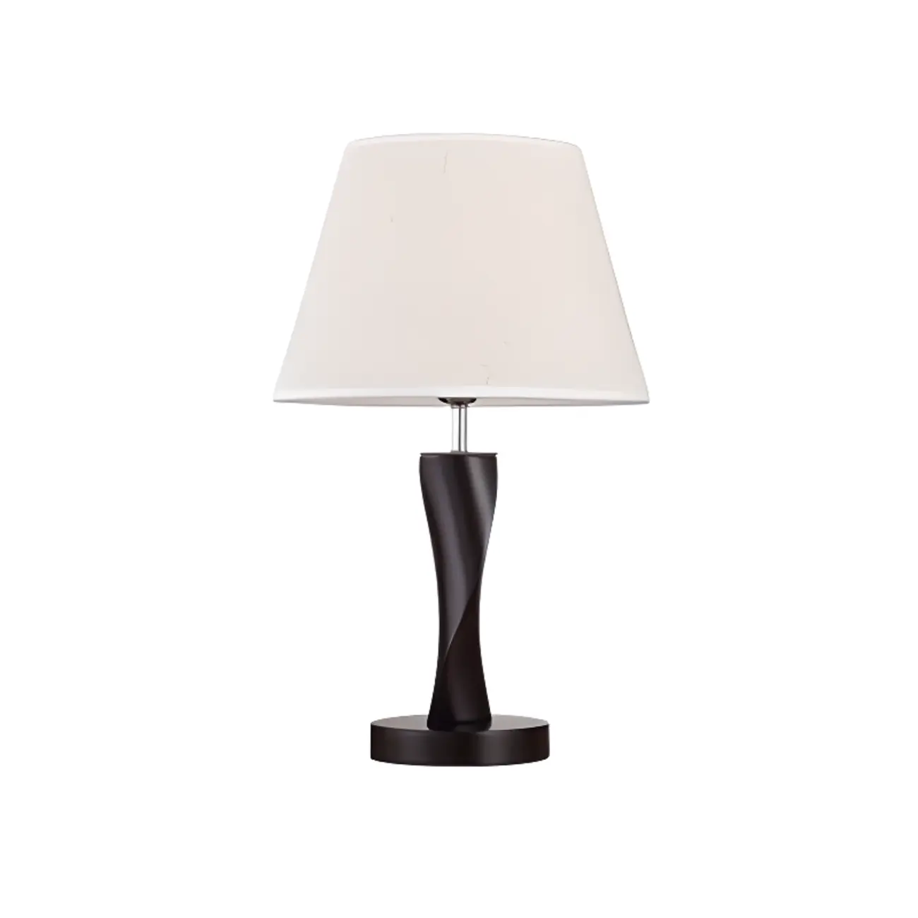 Elegant Modern Wood Fabric	Black  LED Table Lamp Dimmable  Image - 10 | homeyfad