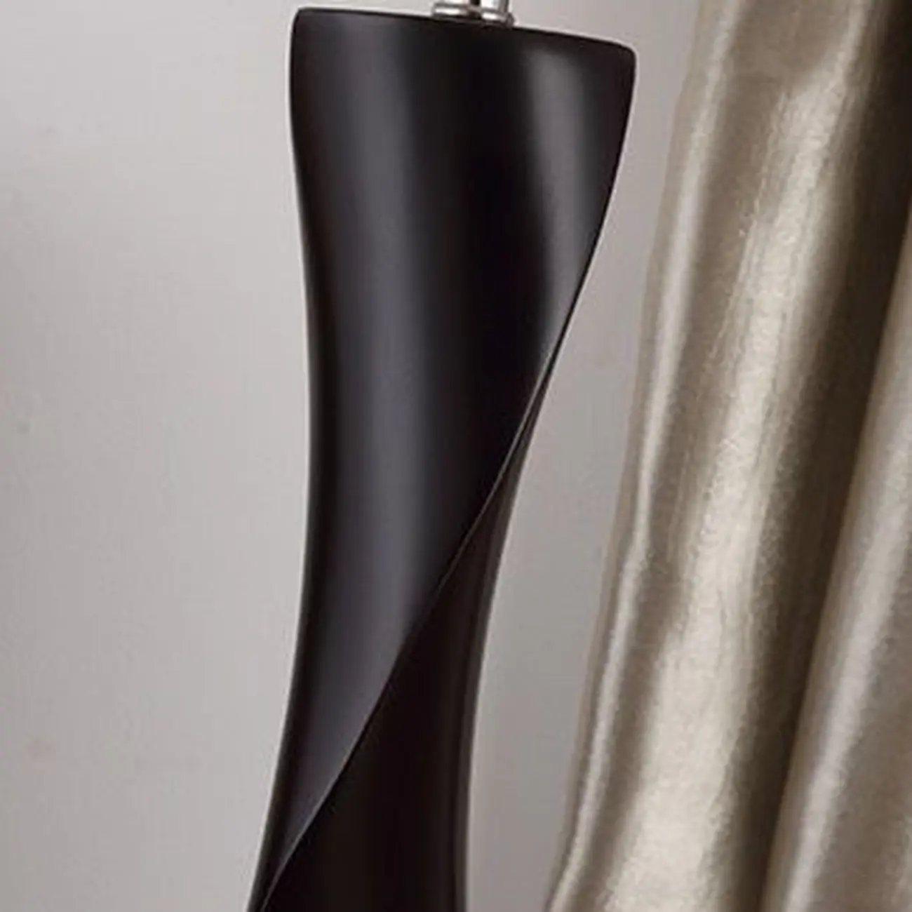 Elegant Modern Wood Fabric	Black  LED Table Lamp Dimmable  Image - 13 | homeyfad