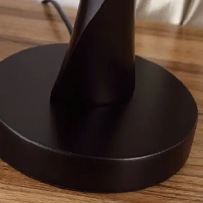 Elegant Modern Wood Fabric	Black  LED Table Lamp Dimmable  Image - 15