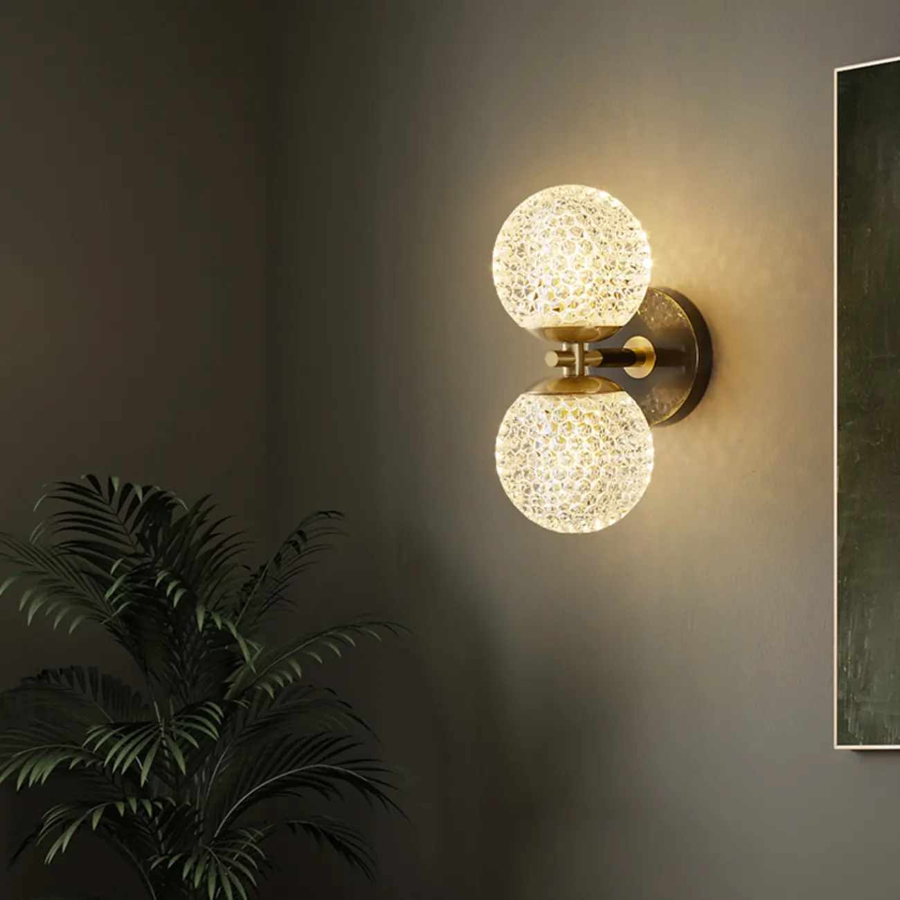 Shiny Gilded Exquisite Shade Wall Sconce Image - 1 | homeyfad