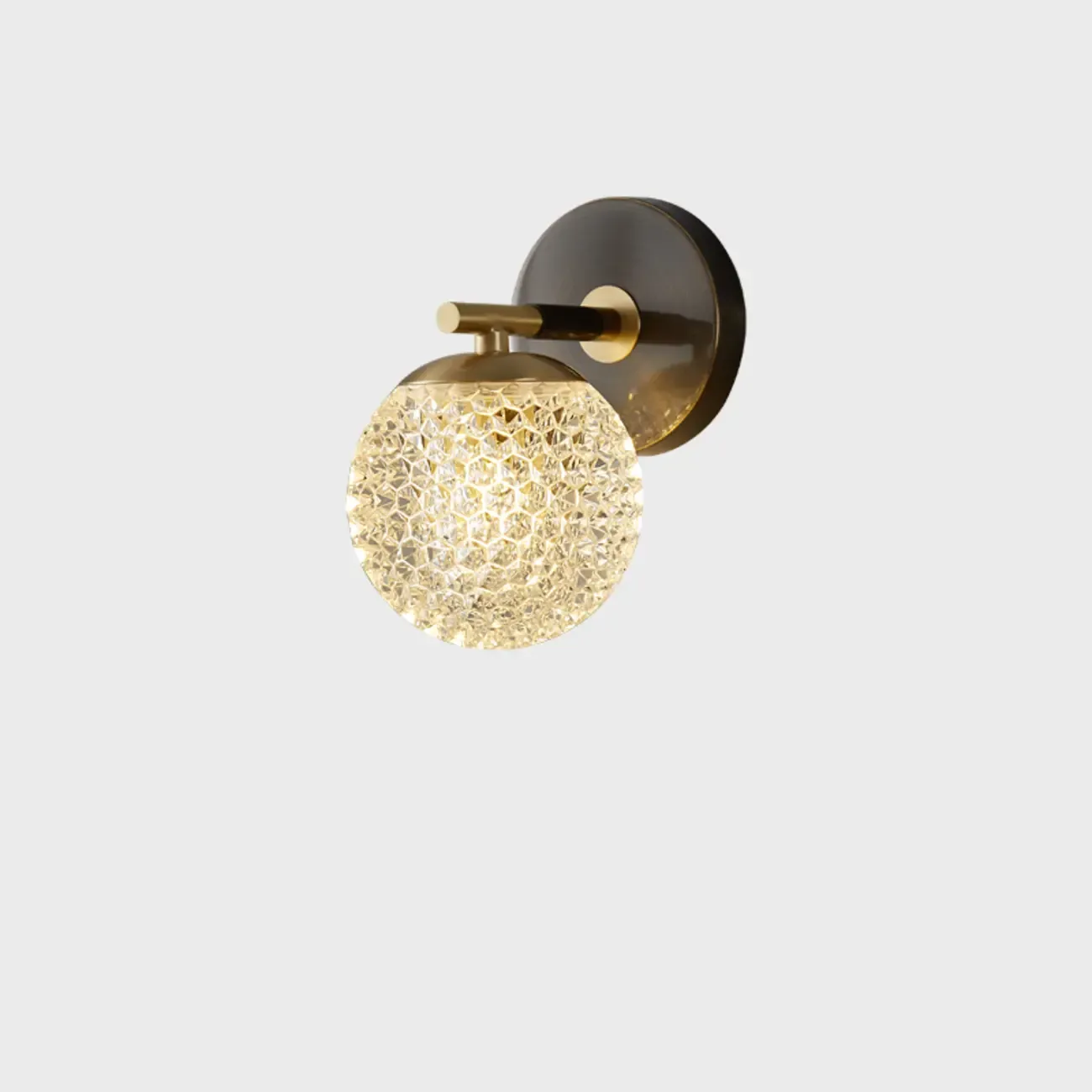 Shiny Gilded Exquisite Shade Wall Sconce Image - 6