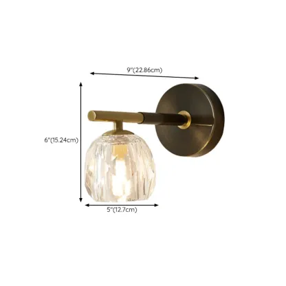 Shiny Gilded Exquisite Shade Wall Sconce Image - 20