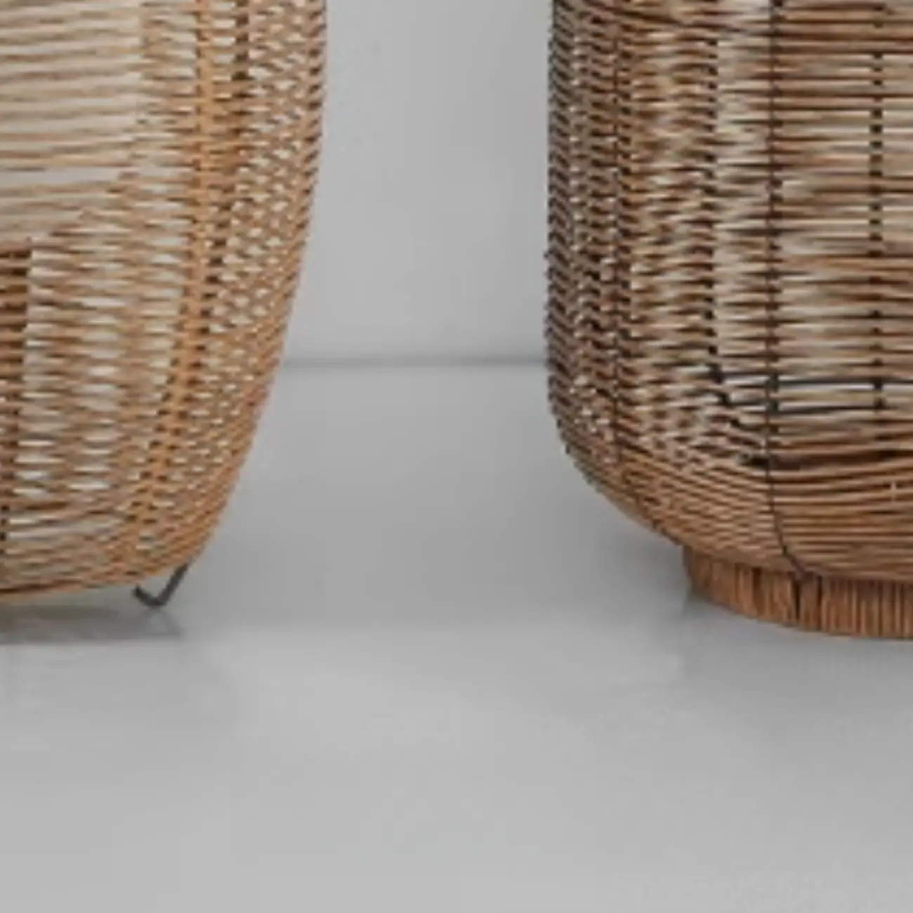 Solar Brown Woven Lantern Post Cap Light Image - 11 | homeyfad