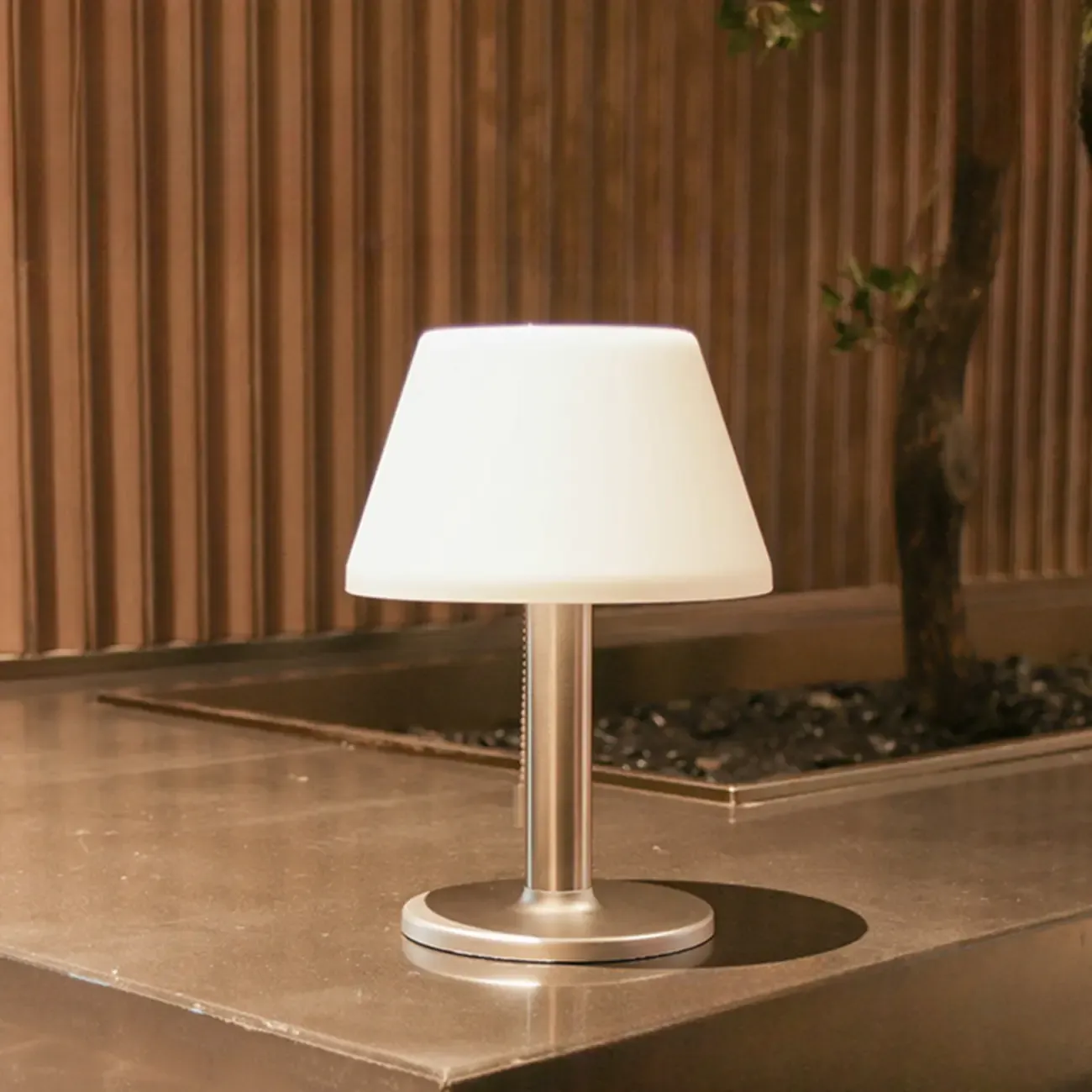 Modern Plastic Silver Minimalist Post Cap Light Image - 2