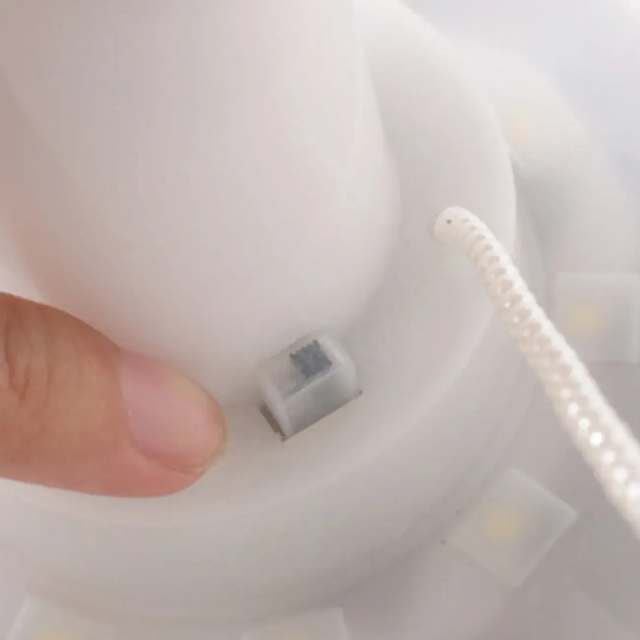 Modern Plastic Silver Minimalist Post Cap Light Image - 8