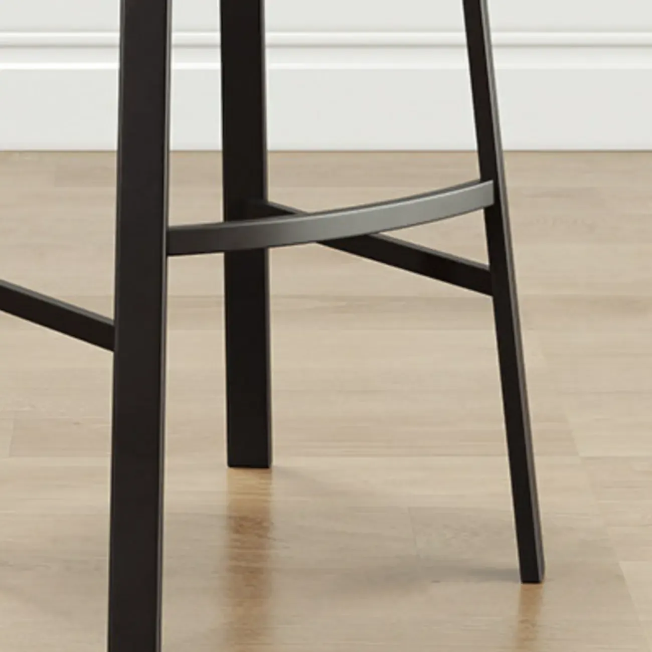 Minimalist Round Stackable Footrest Bar Stools Image - 11