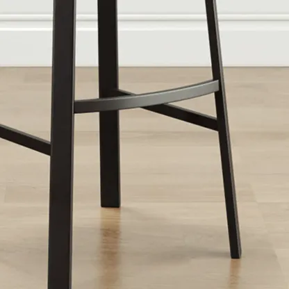 Minimalist Round Stackable Footrest Bar Stools Image - 11