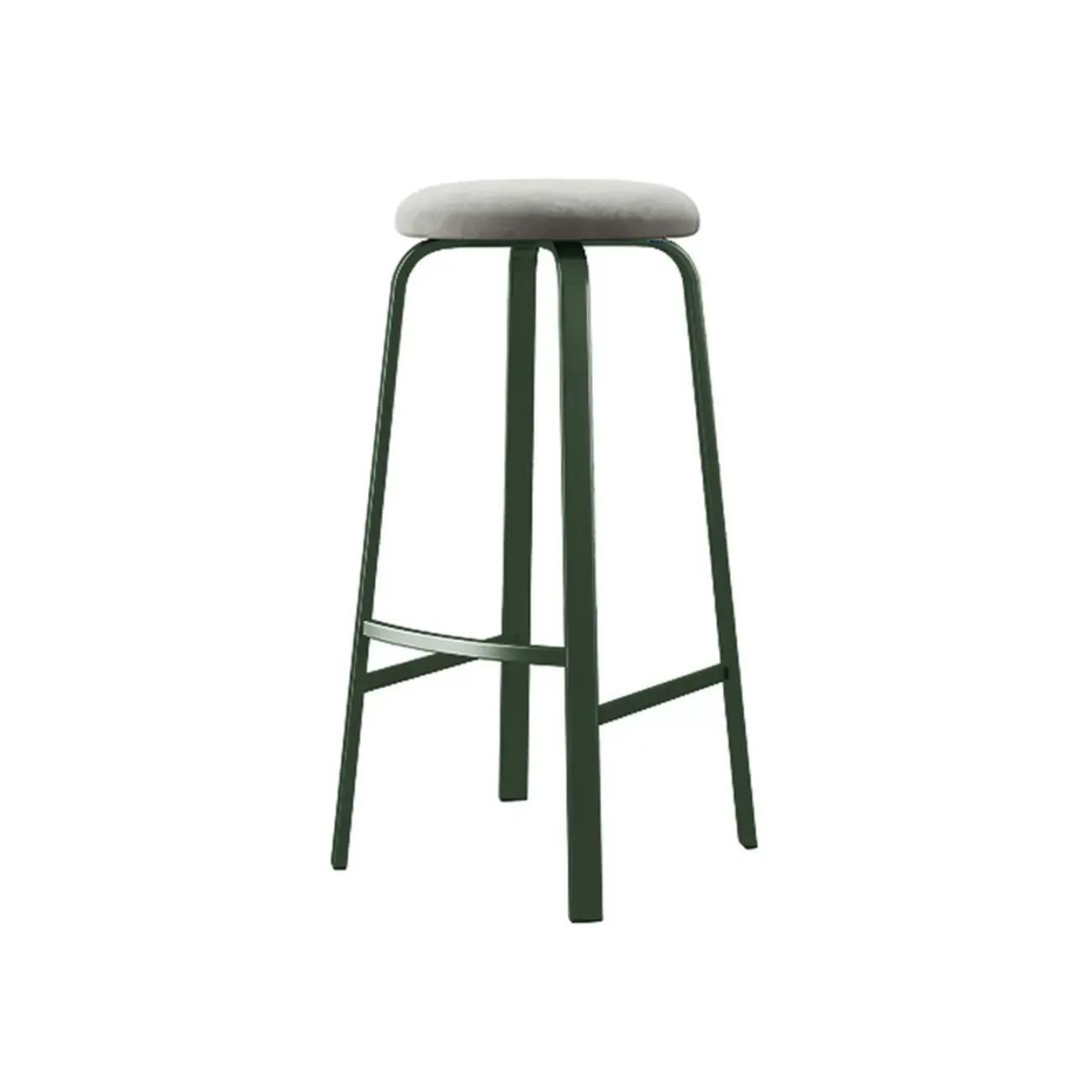 Minimalist Round Stackable Footrest Bar Stools Image - 13