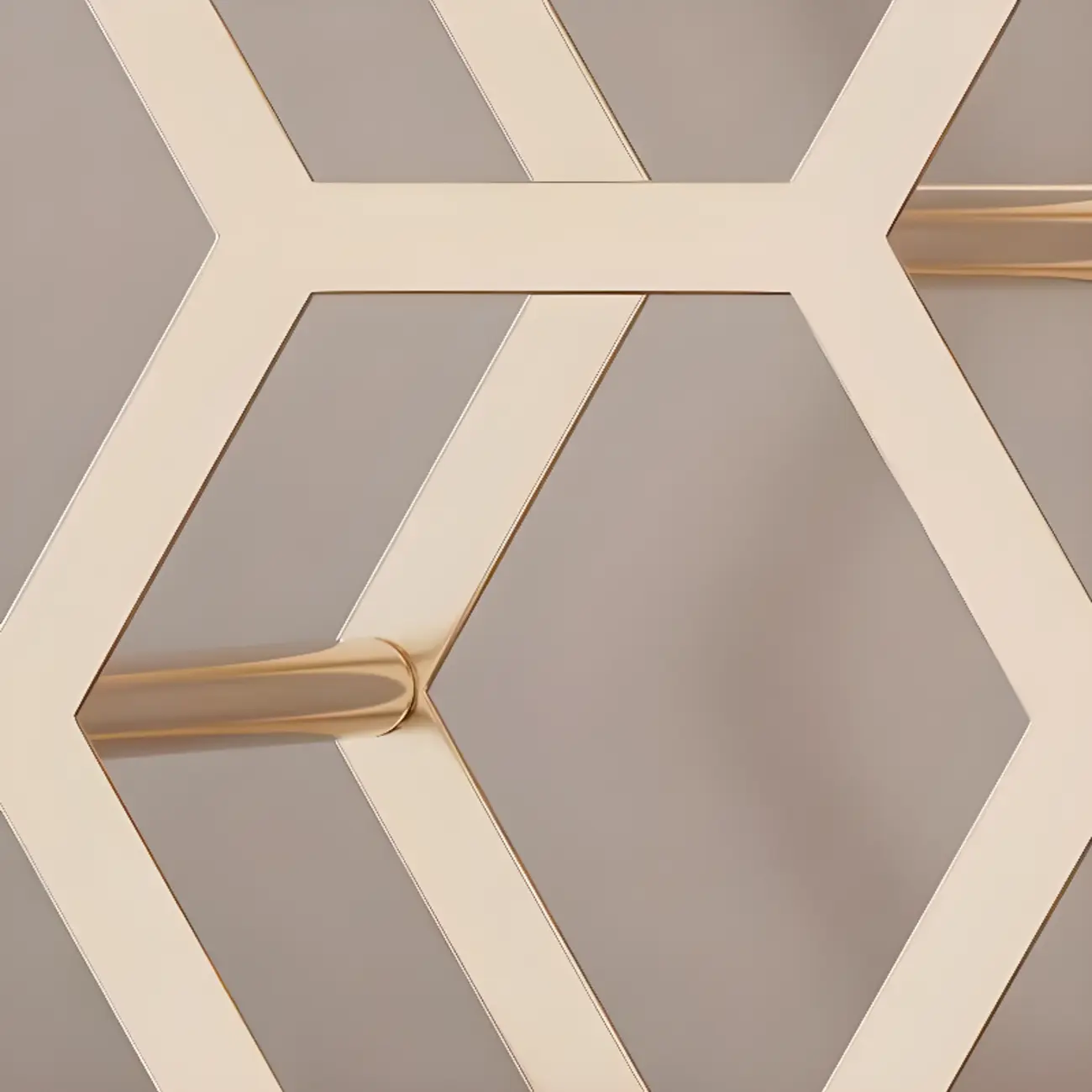 Freestanding Metal Wine Rack Hexagon Tabletop Bottle Holder | homeyfad