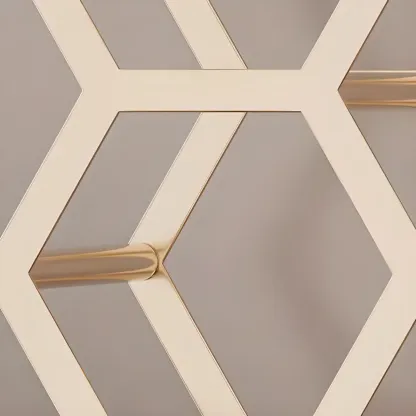 Freestanding Metal Wine Rack Hexagon Tabletop Bottle Holder