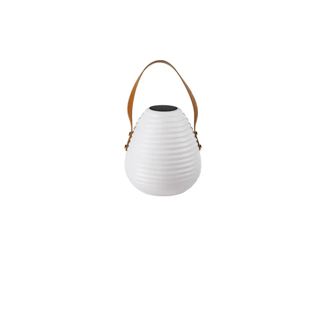 Minimalist Resin White Lantern Design Post Cap Light | HomeyFad