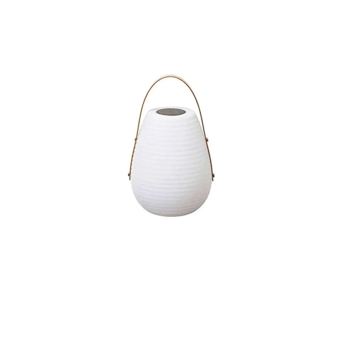 Minimalist Resin White Lantern Design Post Cap Light Image - 9