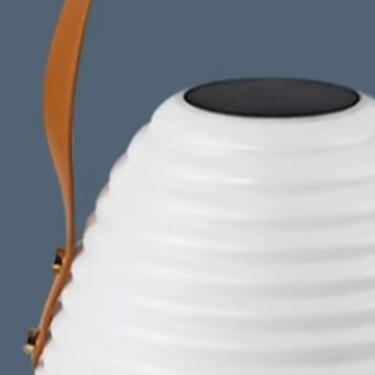 Minimalist Resin White Lantern Design Post Cap Light Image - 7