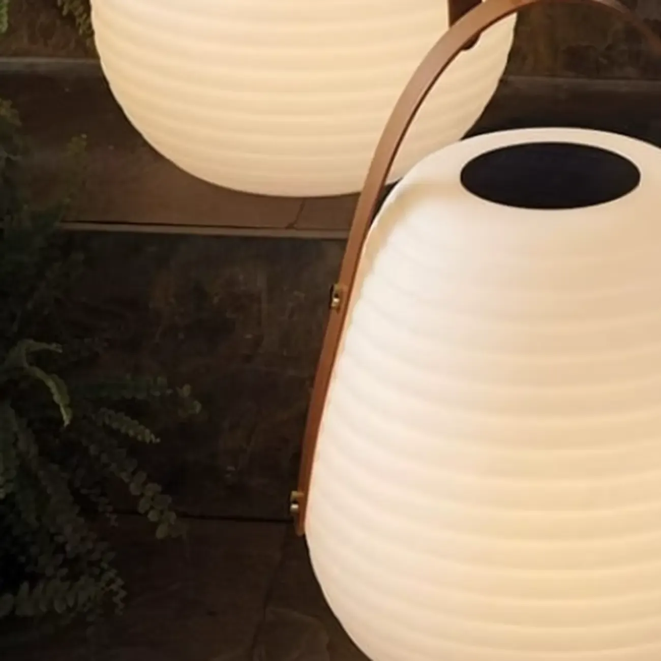 Minimalist Resin White Lantern Design Post Cap Light Image - 5