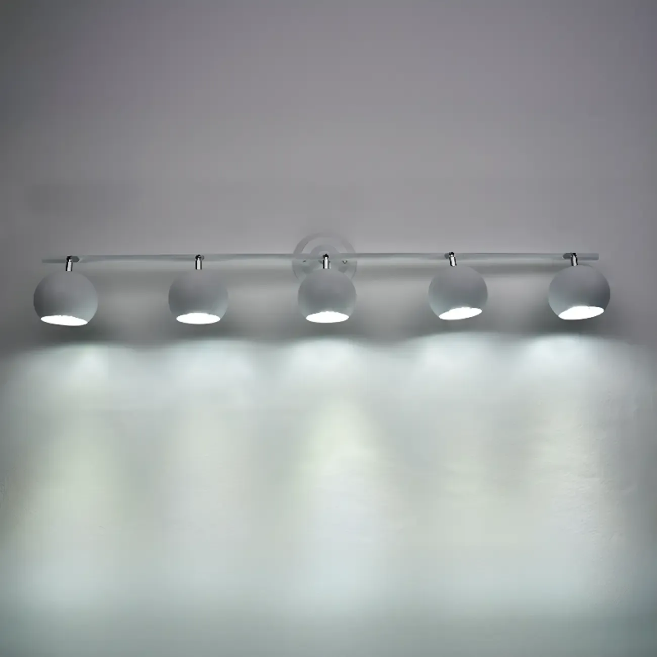 Modern Multi-Light Iron Adjustable Globe Wall Sconce Image - 7