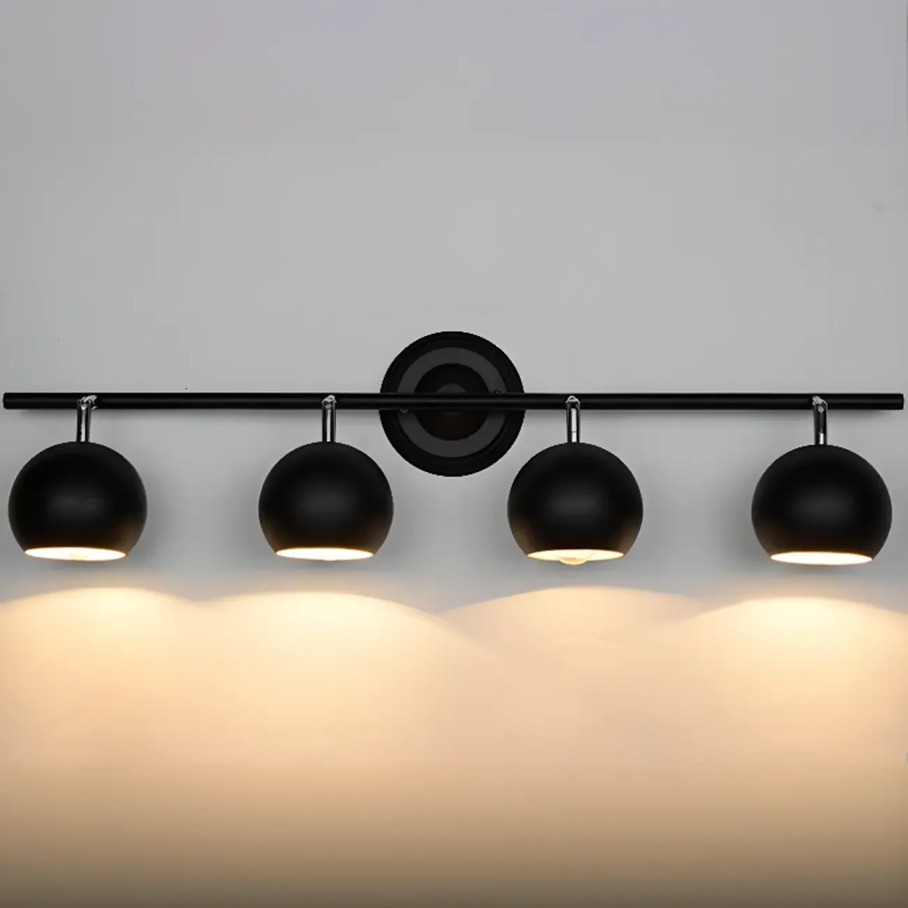 Modern Multi-Light Iron Adjustable Globe Wall Sconce Image - 9