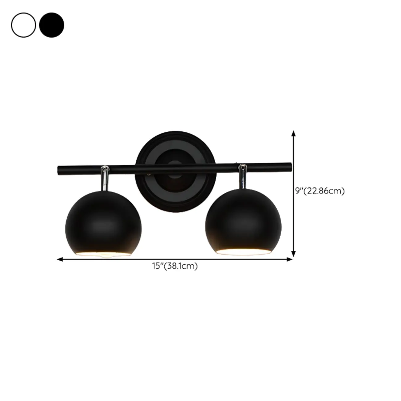 Modern Multi-Light Iron Adjustable Globe Wall Sconce #size | homeyfad