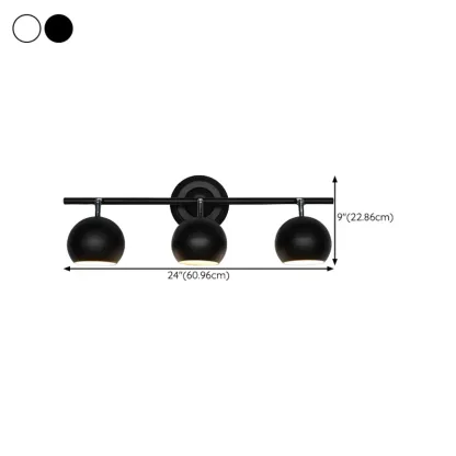 Modern Multi-Light Iron Adjustable Globe Wall Sconce Image - 16
