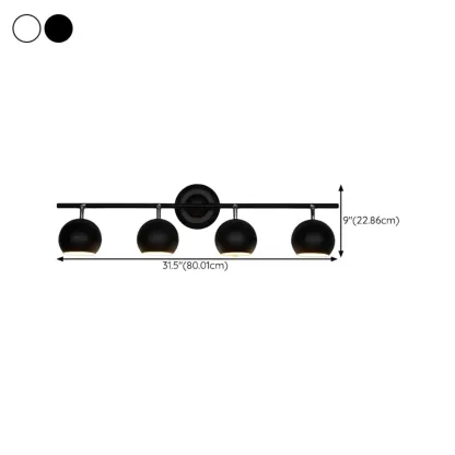 Modern Multi-Light Iron Adjustable Globe Wall Sconce Image - 17