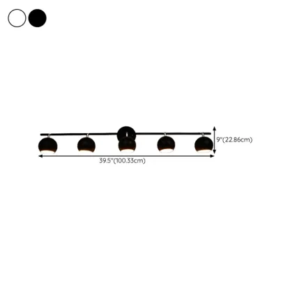 Modern Multi-Light Iron Adjustable Globe Wall Sconce Image - 18