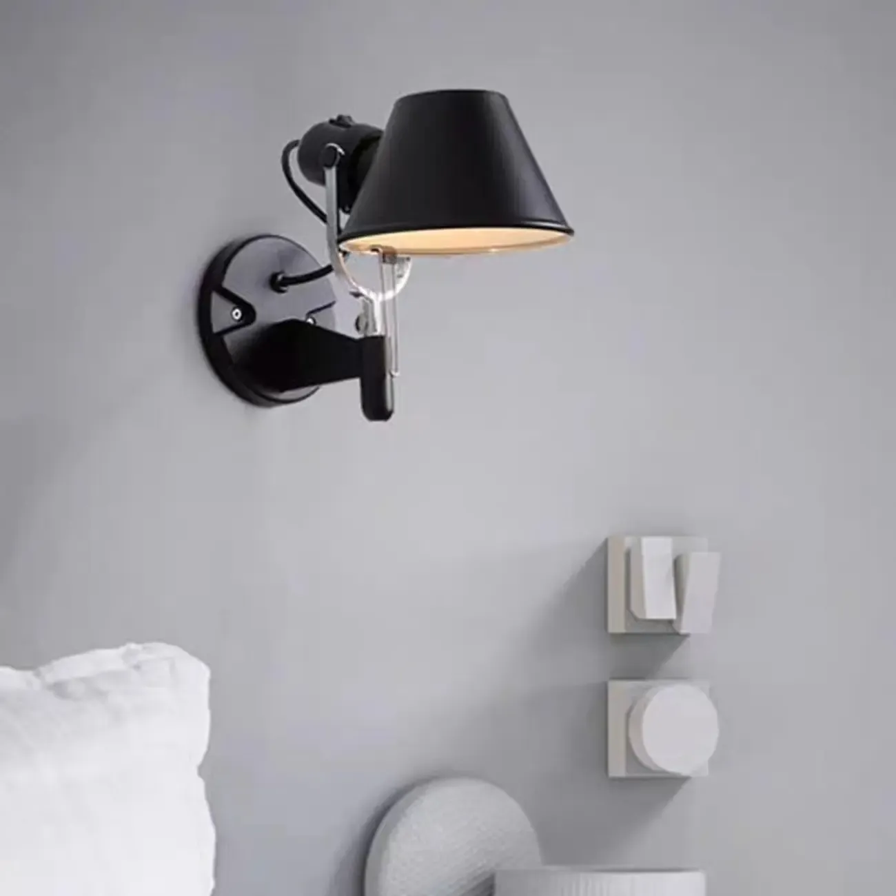 Plug-In Adjustable Swing Arm Wall Light for Interior Spaces Image - 4