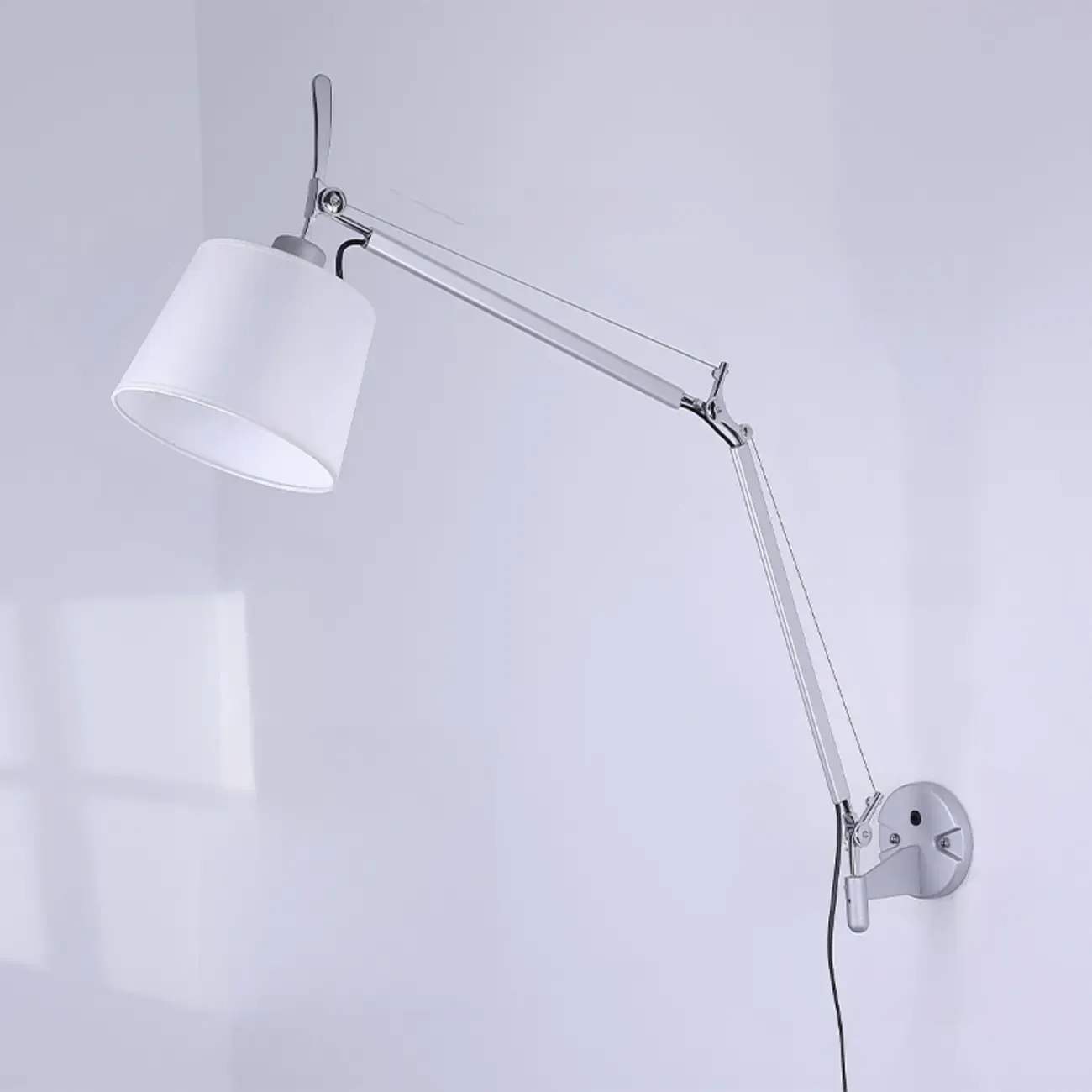 Plug-In Adjustable Swing Arm Wall Light for Interior Spaces Image - 9
