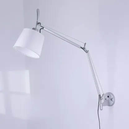 Plug-In Adjustable Swing Arm Wall Light for Interior Spaces Image - 9