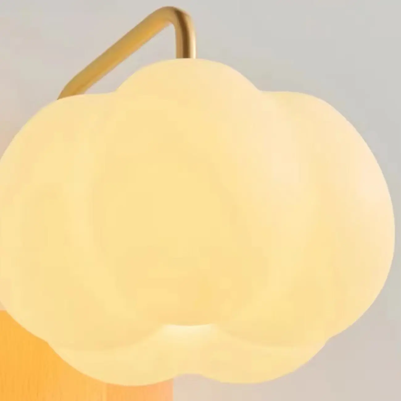 Pumpkin Acrylic Wall Sconce with Pull Switch for Bedroom | homeyfad