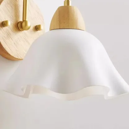 Pumpkin Acrylic Wall Sconce with Pull Switch for Bedroom